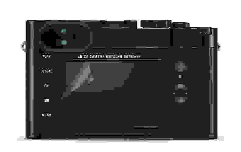 Around back you can see the typically spartan Leica control scheme around the high-res 3-inch, 1.04m-dot LCD.