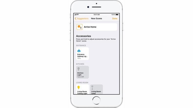 HomeKit Scenes in the iOS 11 Home app
