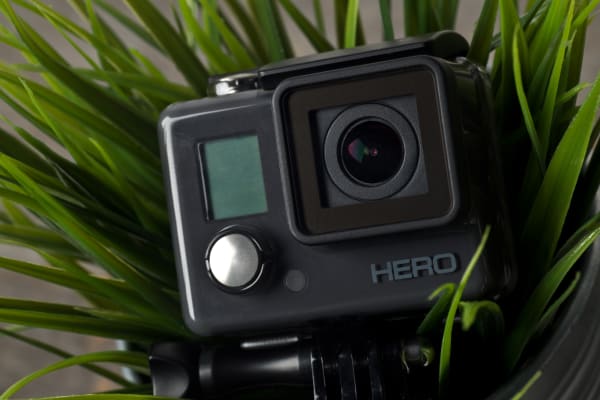 A photograph of the GoPro Hero 2014 edition's lens.
