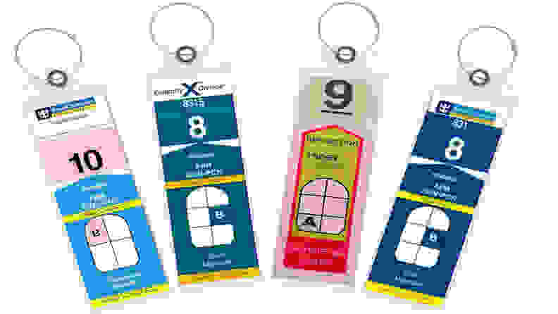 Cruise luggage tags for traveling