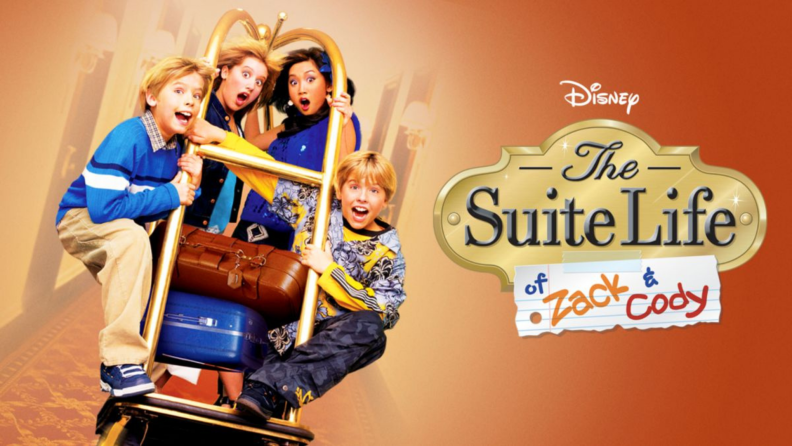 Dylan and Cole Sprouse, Ashley Tisdale, and Brenda Song in The Suite Life of Zack And Cody.