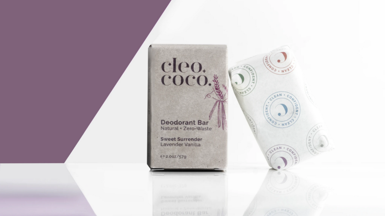 Cleo Coco deodorant on a white background