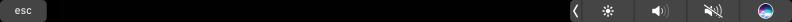 Press shift + command + 6 to capture a screenshot of the Touch Bar