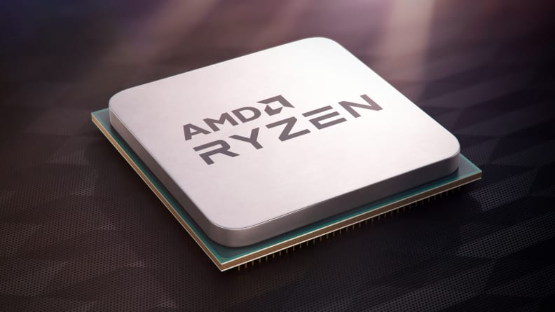 A mockup of AMD's Ryzen 3100 chip, one of the company's budget processors.