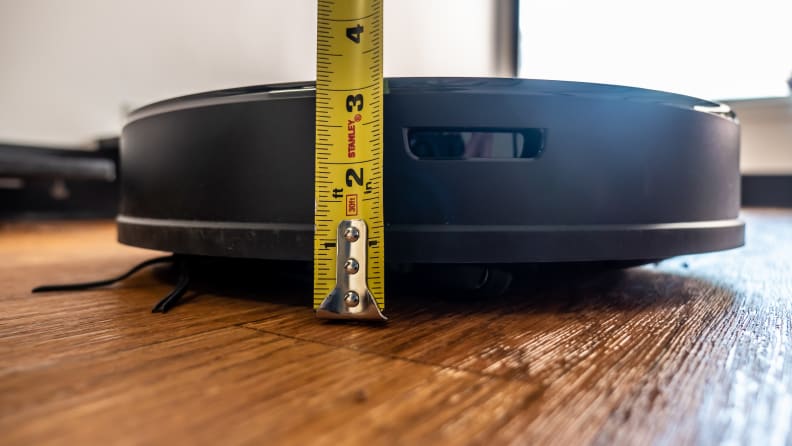 The Roborock S7 being measured.
