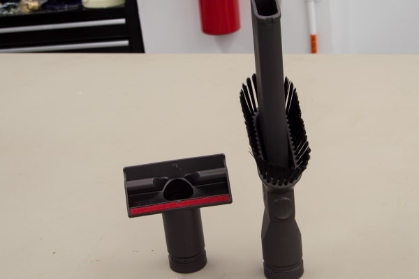 The Small Ball comes with only a stair brush and crevice tool.