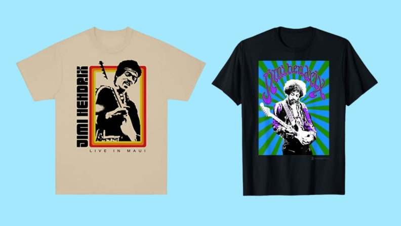 two jimi hendrix t shirts