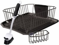 Product image of Rubbermaid Antimicrobial Sink Dish Rack Drainer Set