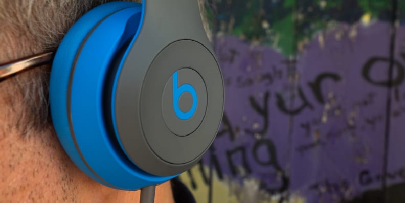 Beats Solo2 Wireless Headphones with wire attached