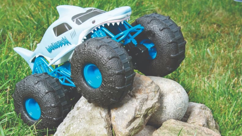 A megalodon dinosaur remote controlled truck