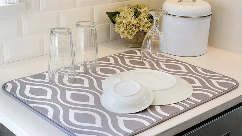 S&T XL Microfiber Dish Drying Mat
