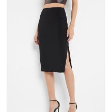 Product image of Express Super High Waisted Midi Pencil Skirt