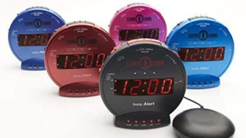 The Sonic Bomb clock has an alarm that's as loud as a chainsaw!