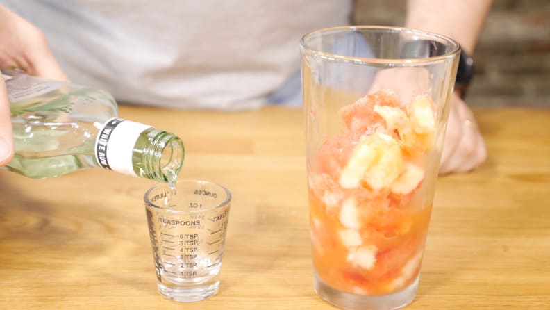 Adding rum to Summer Slush