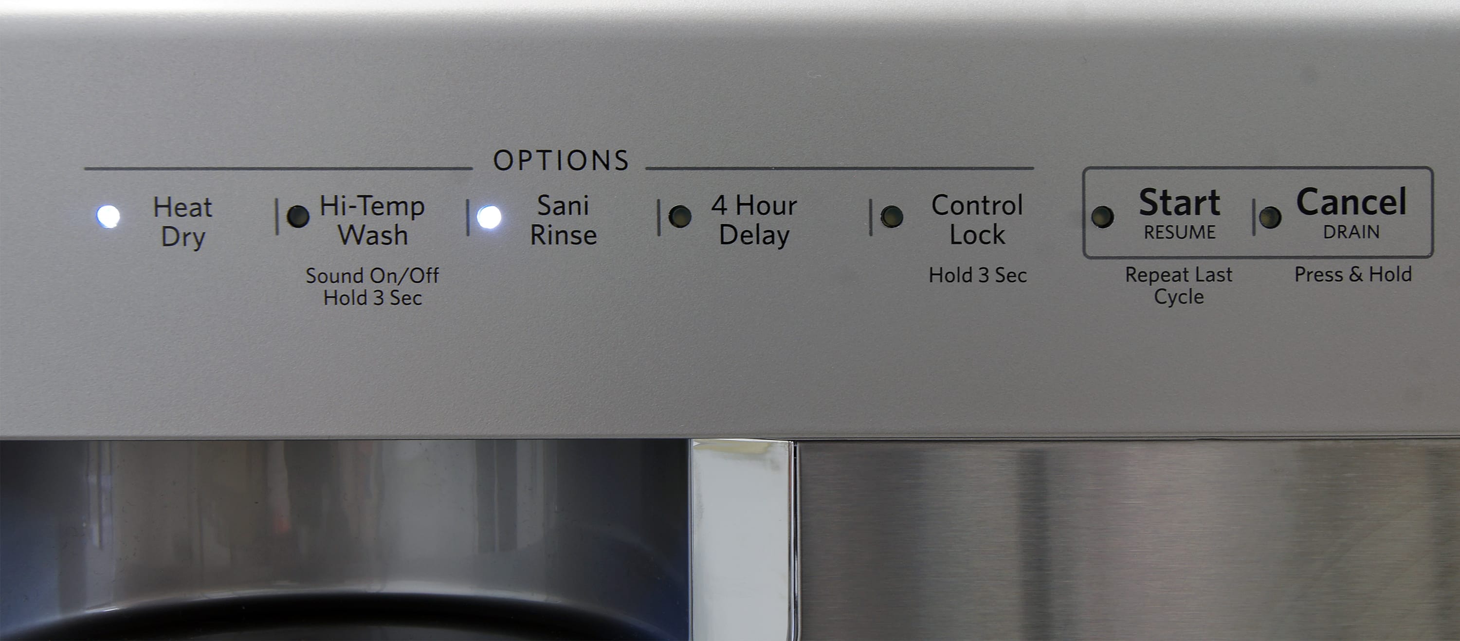 kitchenaid dishwasher touchpad