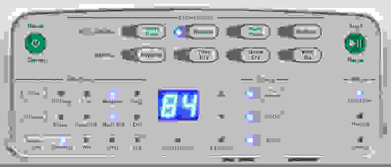 The Speed Queen ADEE9RGS173TW01's cycle and feature selections aren't exactly endless, but the controls are exceptionally easy to use and quite responsive.