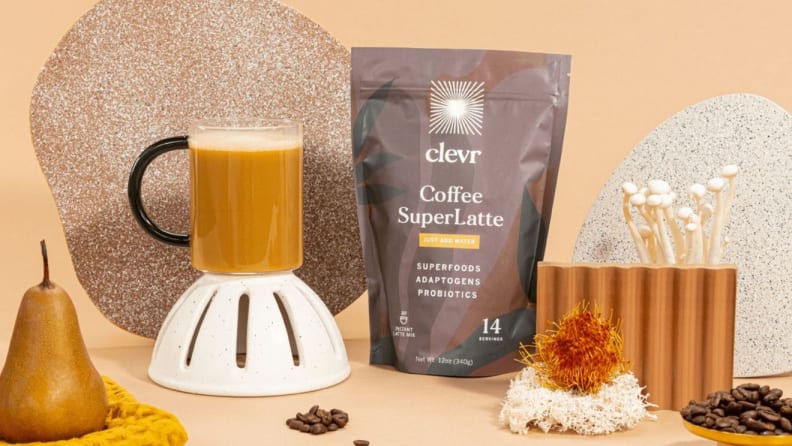 An assortment of Clevr instant coffee.