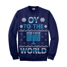 Product image of Oy to The World Hanukkah Unisex Sweatshirt