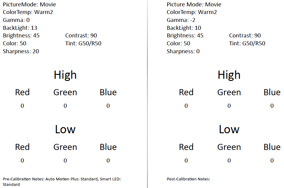 Samsung-JS9500-Calibration
