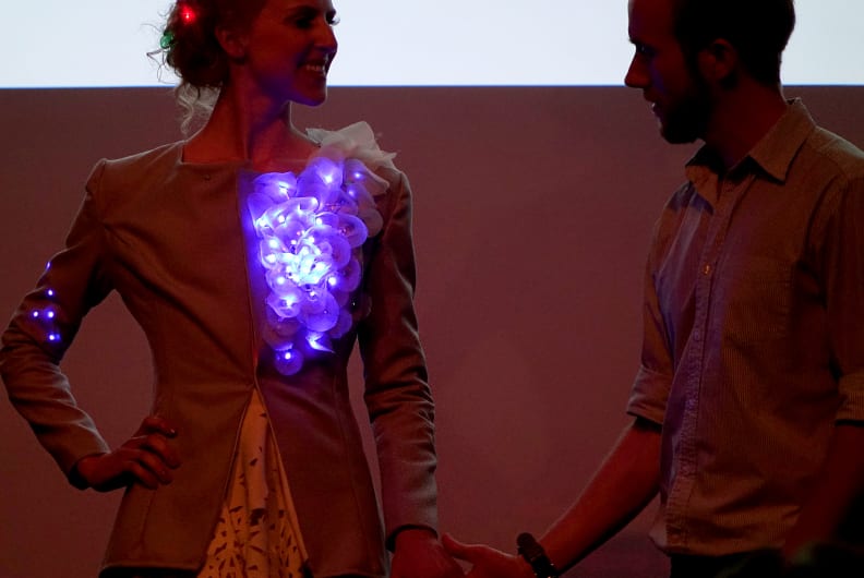 CE Week: The Proxima Jacket lit up as the male model came near.