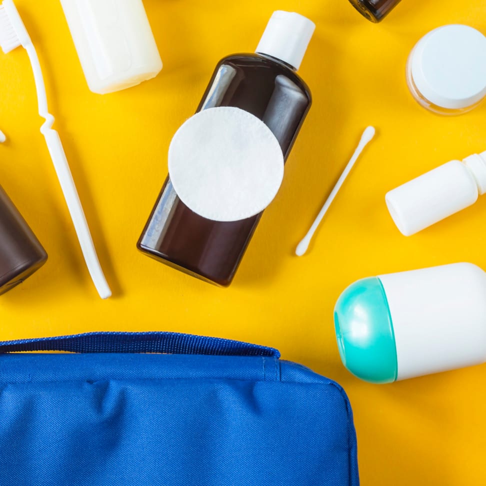 Can you pack toiletries in checked luggage sale