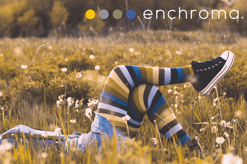 EnChroma claims that its glasses will help make some colors more vivid.