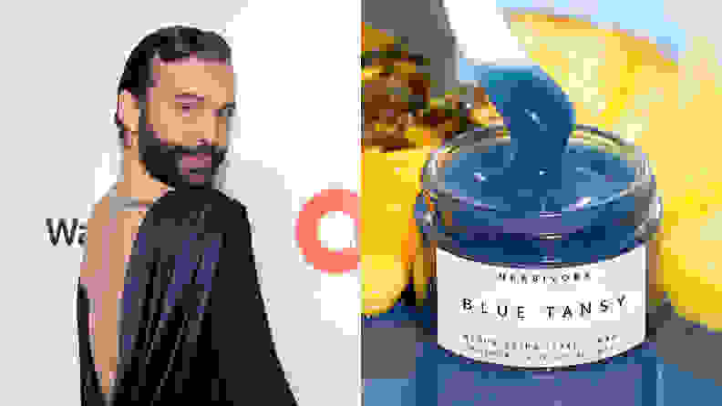 Jonathan Van Ness and the Herbivore Blue Tansy BHA and Enzyme Pore Refining Mask.