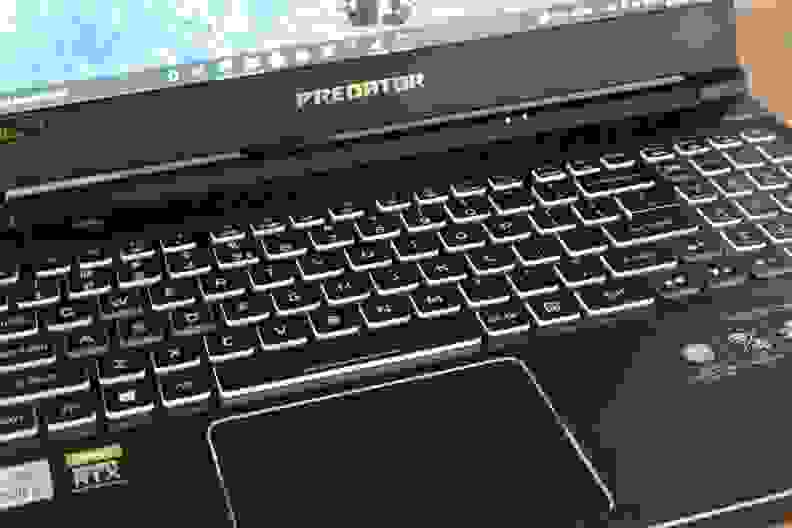 Close up of a laptop keyboard