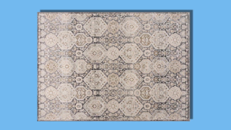grey antique style rug