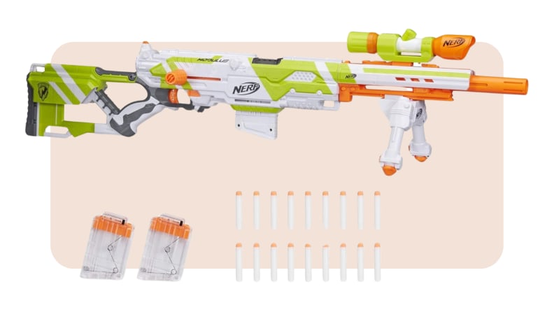 The Longstrike is great for teens with easy-to-attach accessories for epic Nerf battles.