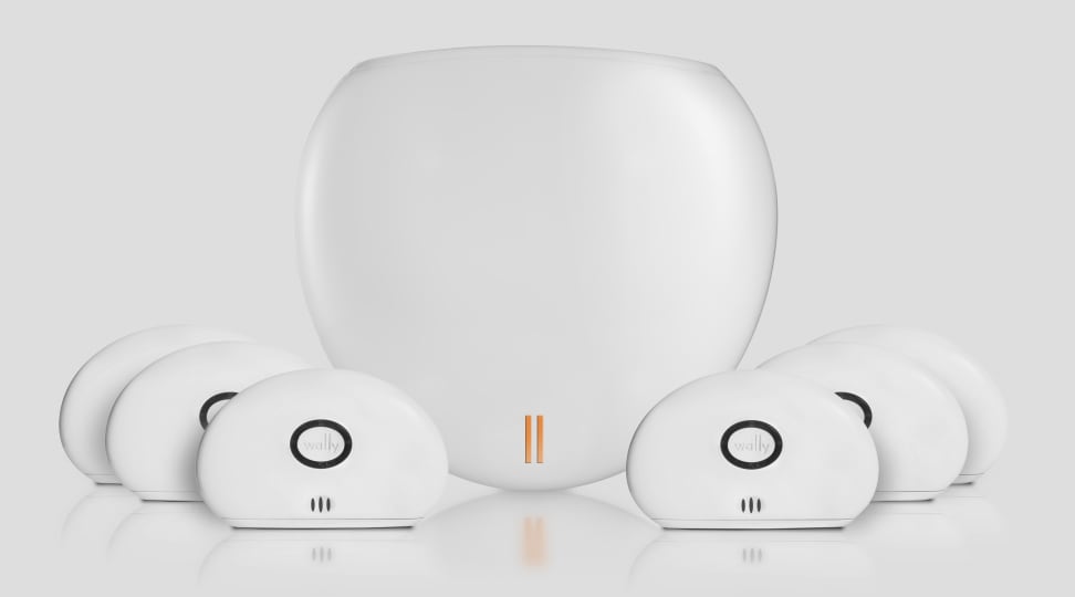 The WallyHome hub and sensors