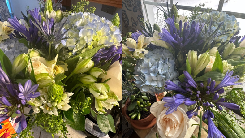 Two close-ups of the Bouqs arrangements to show the buds up close.