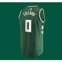 Product image of Damian Lillard Milwaukee Bucks Fast Break Player Jersey