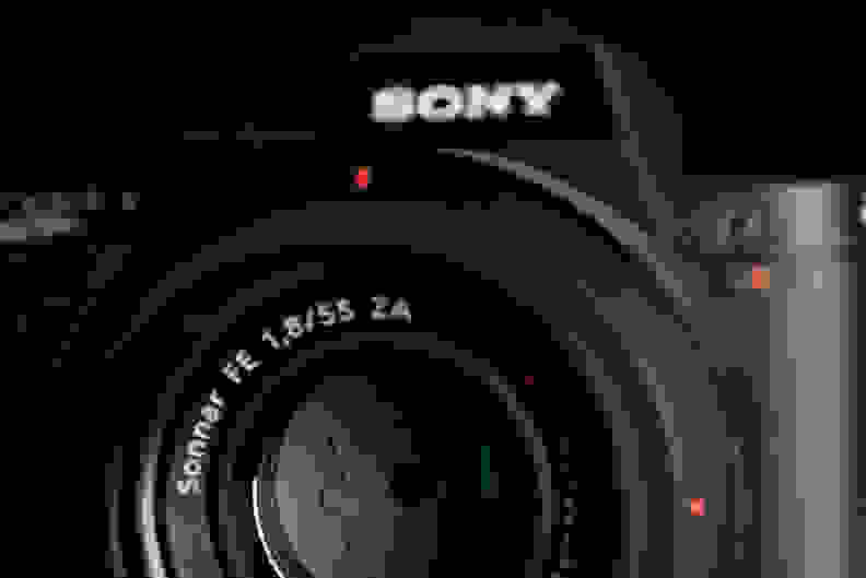 A photo of the Sony A7R II's front.