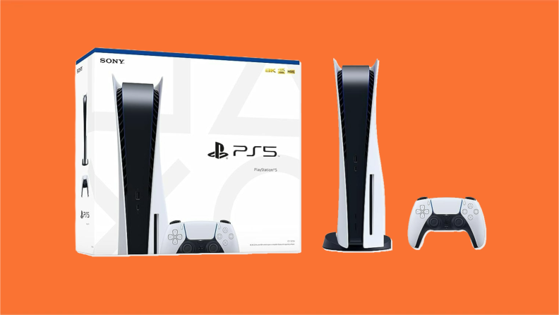 Product image of a PlayStation 5 vide game console