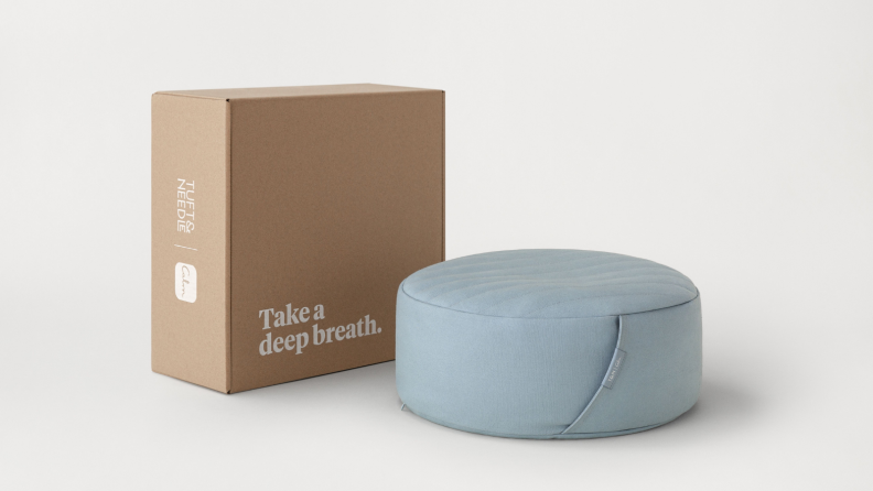 Meditation cushion and box.