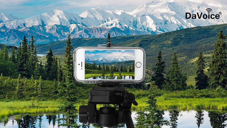 If you already own a good tripod, this mount from DaVoice can let you attach your smartphone.