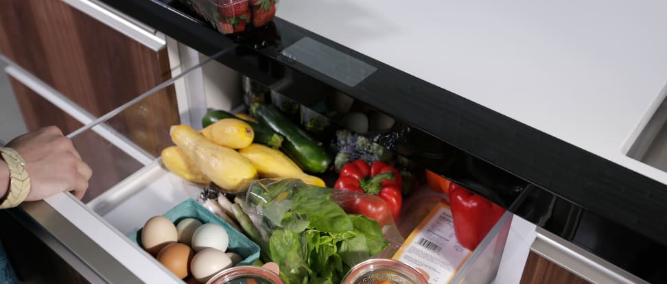 GE Micro Kitchen refrigerator drawer