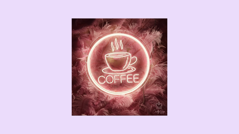 neon coffee sign