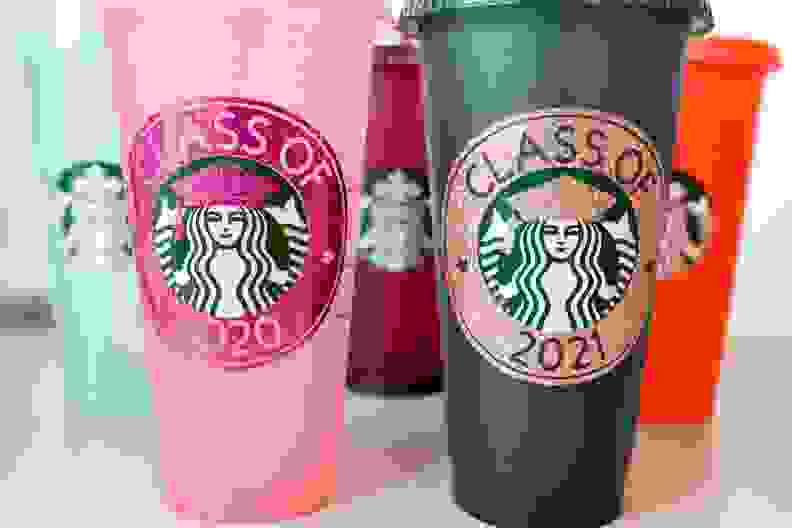 For the grad who loves Starbucks: Grad Cold Cup Tumbler