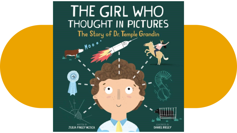 Product shot of the cover of "The Girl Who Thought In Pictures"