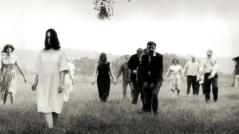 The dead walk in George Romero’s influential zombie picture.