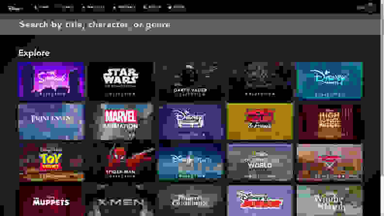 Disney+ search