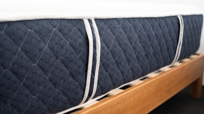 the side of the Brooklyn Bedding Signautre Hybrid Mattress
