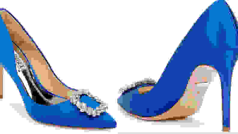 Invest in these ten blue wedding shoes come the big day.