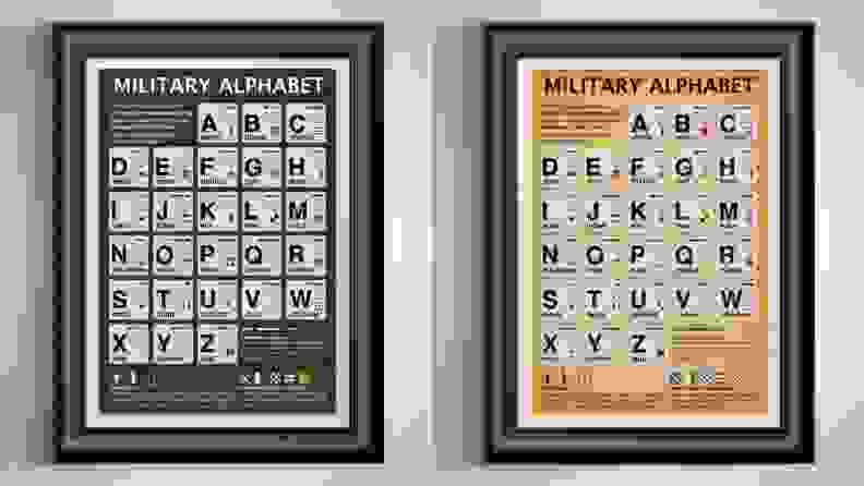 Military Alphabet Frame