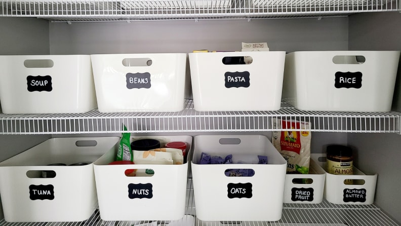 Utopia Kitchen Caddy Pantry Organization and Storage Bins - Set of 4 Small  Pantry Organizer Bins - Storage Organizing Bins - Fridge Organizer with