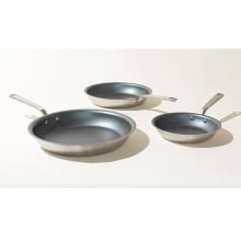 Product image of Made In 3-Piece Nonstick Frying Pan Set in Silver Lake