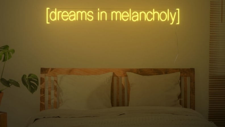 Dreams in Melancholy Neon Sign