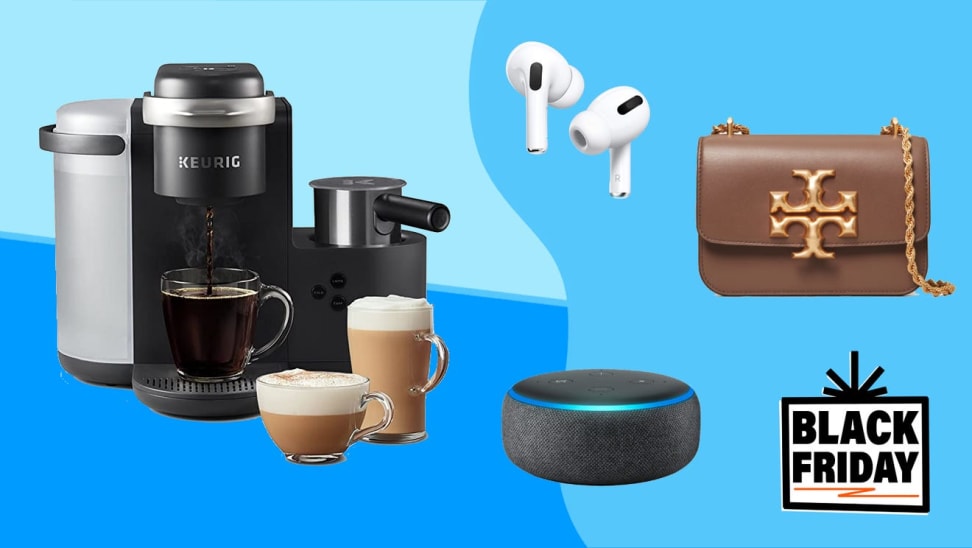 浓缩咖啡机、AirPods Pro、Tory Burch袋和回声设备